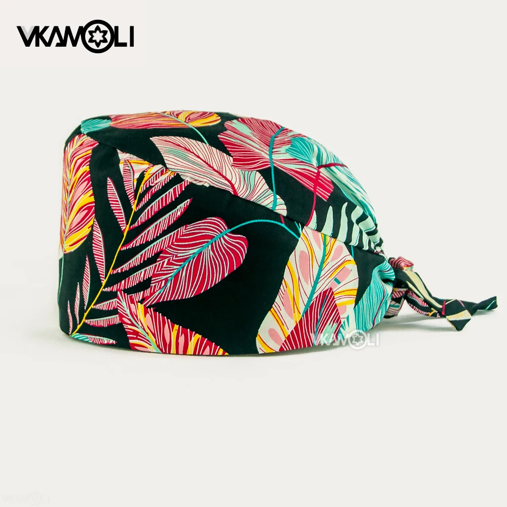 Topi Scrub Wanita Motif Bunga  - Medical Lab Worker ulasan dan harga