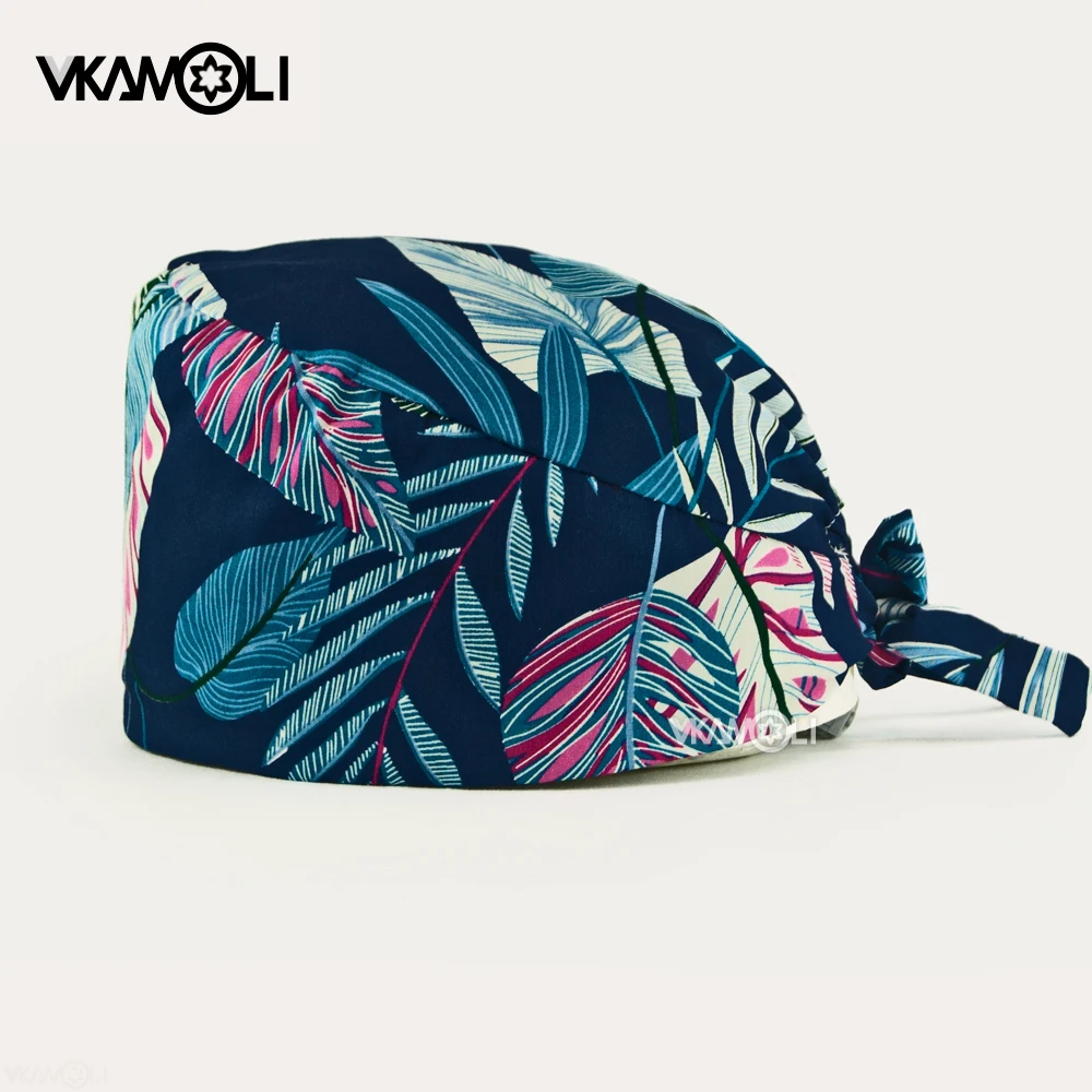 Topi Scrub Wanita Motif Bunga  - Medical Lab Worker ulasan dan harga