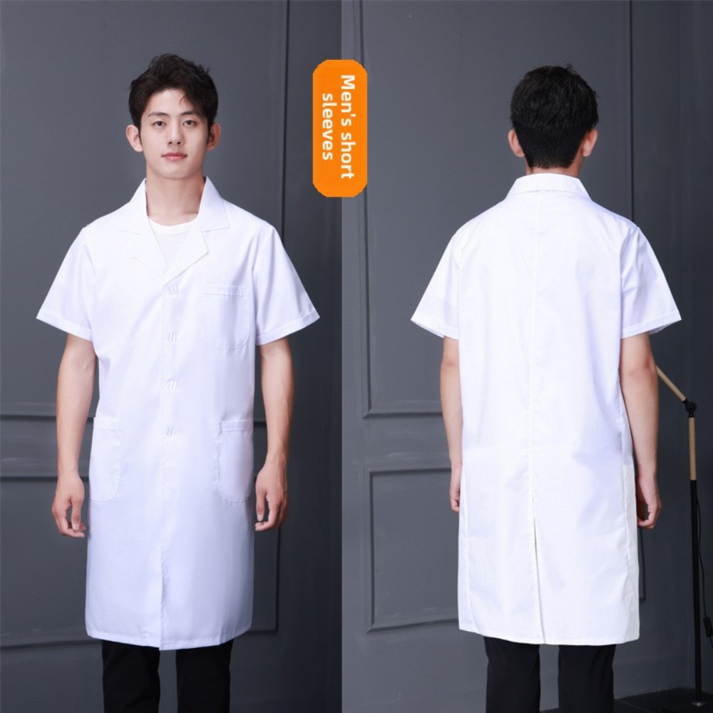 Jas Lab Dokter Lengan Pendek u - Medical Lab Worker ulasan dan harga